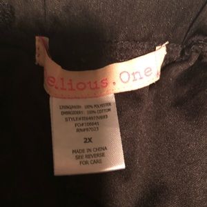 Rebellious One Shorts - Black Scalloped Plus Size Shorts Rebellious One Shorts - Black Scalloped Plus Size Shorts